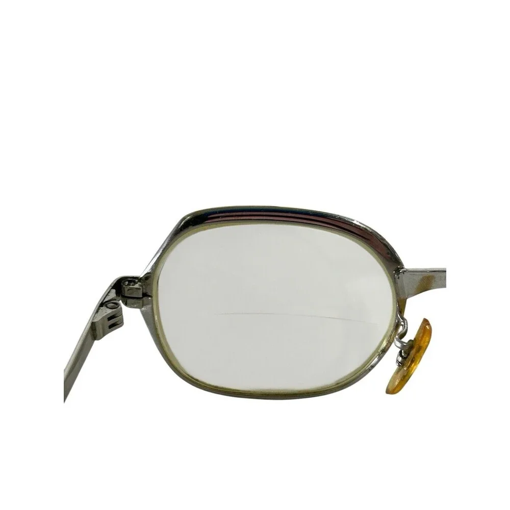 M/C 130 USA Vintage Eyeglasses Petite Nice Condition Silver Vtg With Case